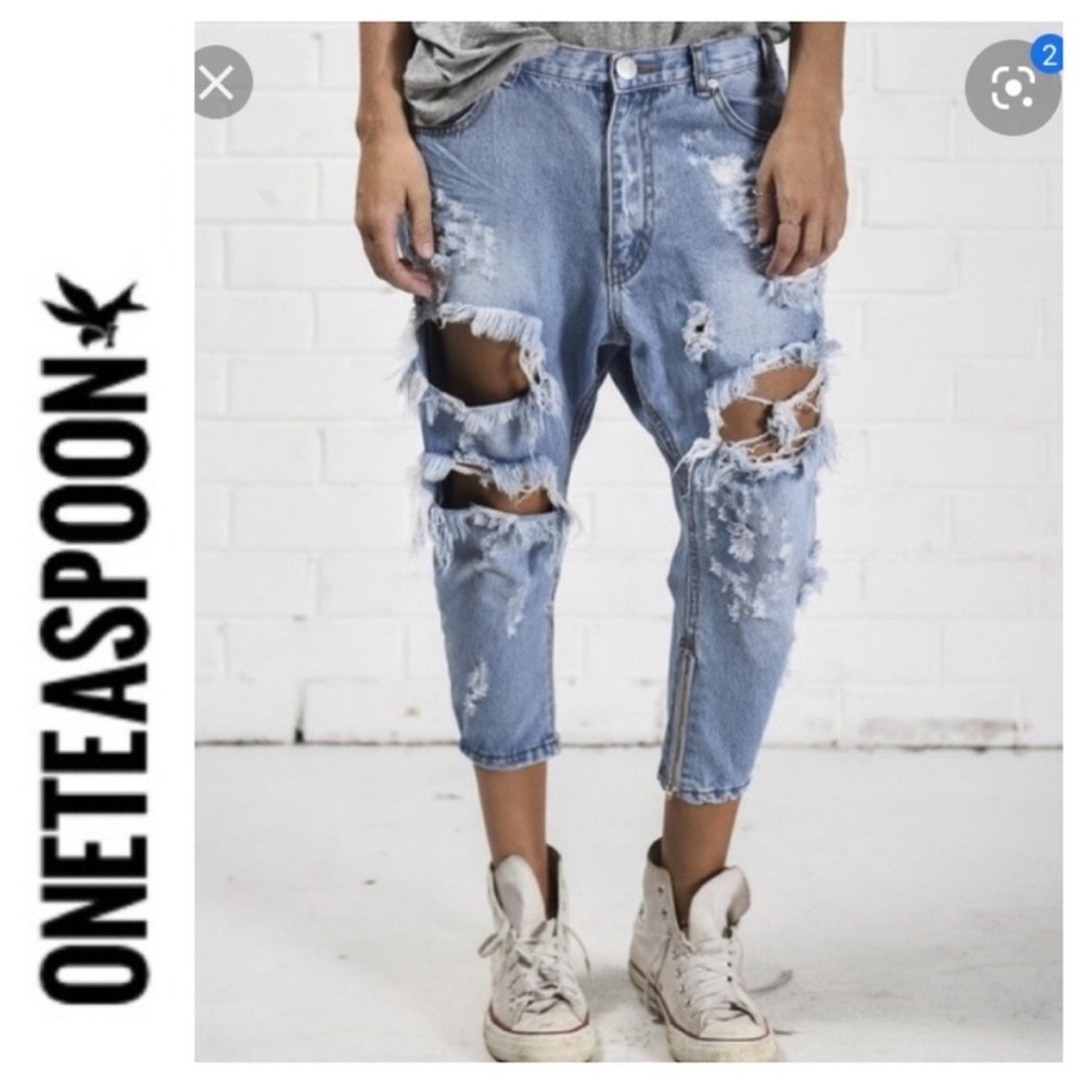 ☮️One Teaspoon Kingpins Drop Crotch Jean Size 26